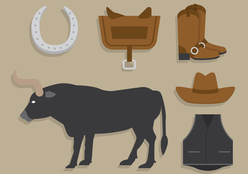 Bull rider vector - vector #404835 gratis